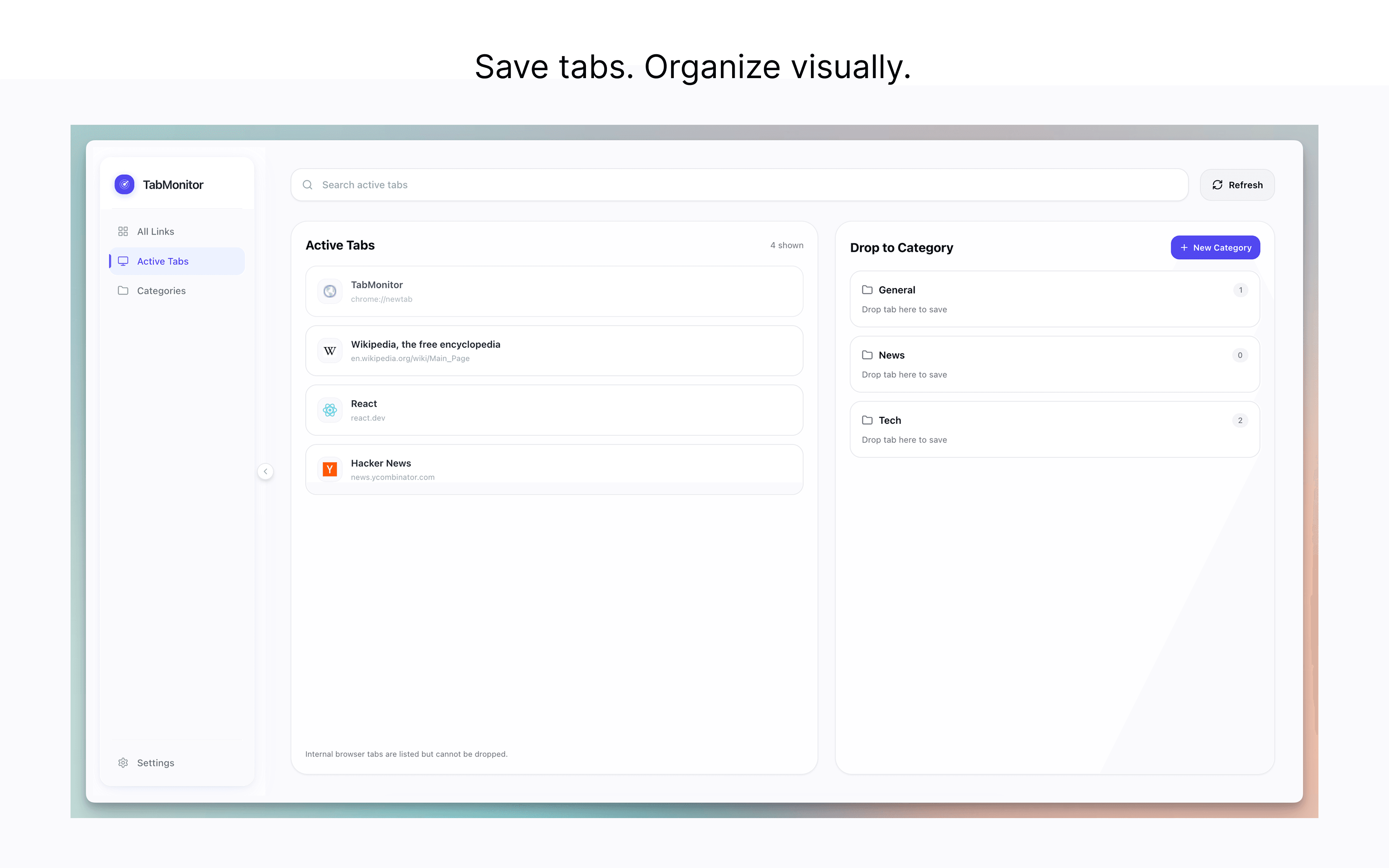 TabMonitor active tabs screenshot